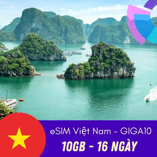 Việt Nam eSIM - Giga10 - Gigago