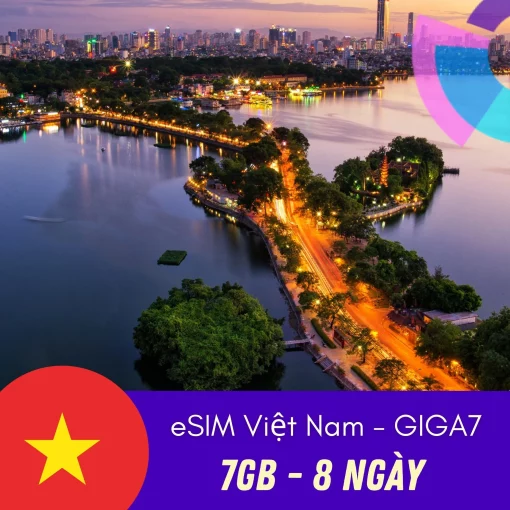 Việt Nam eSIM - Giga7 - Gigago