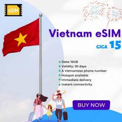Vietnam eSIM for tourist Giga15