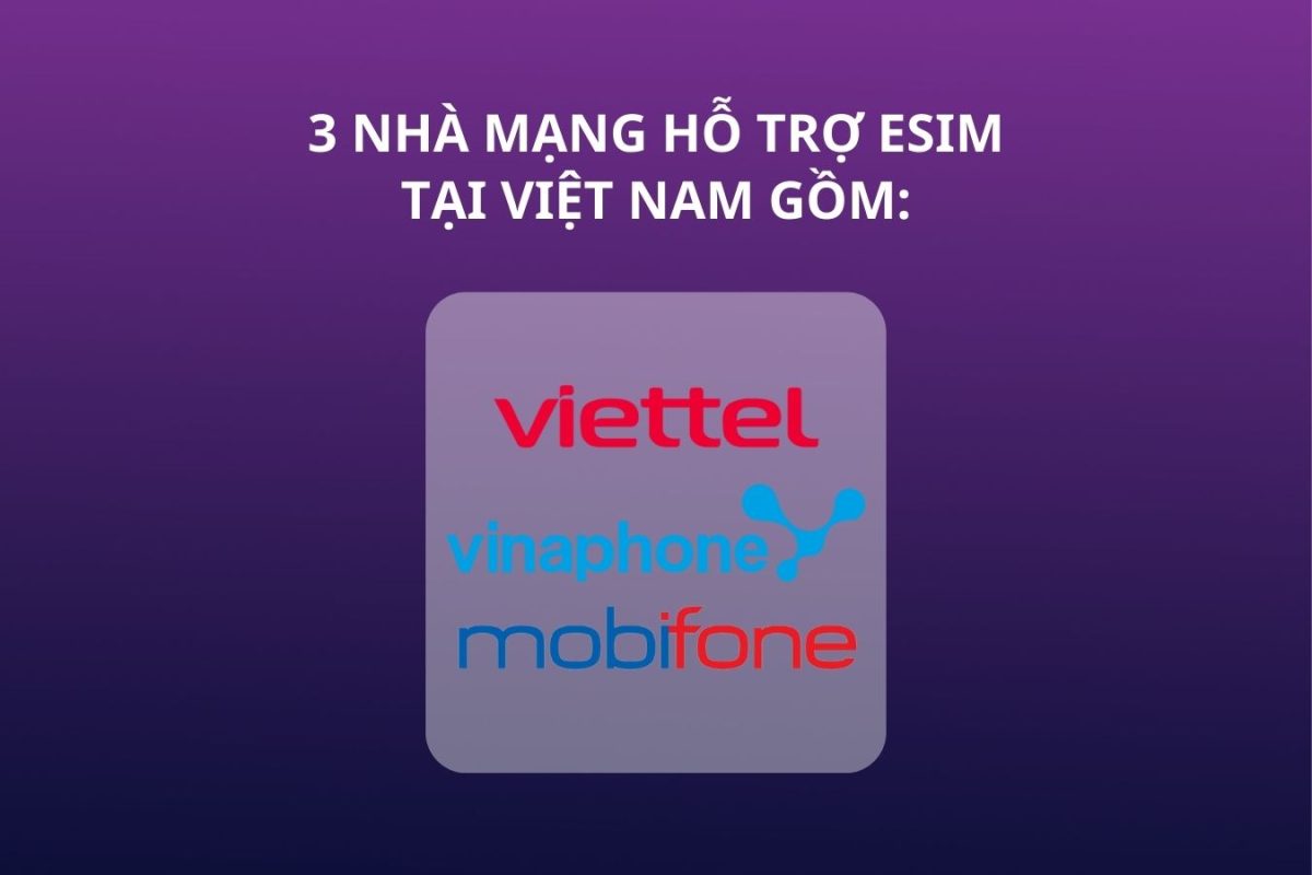 nhà mạng hỗ trợ eSIM Việt Nam gigago