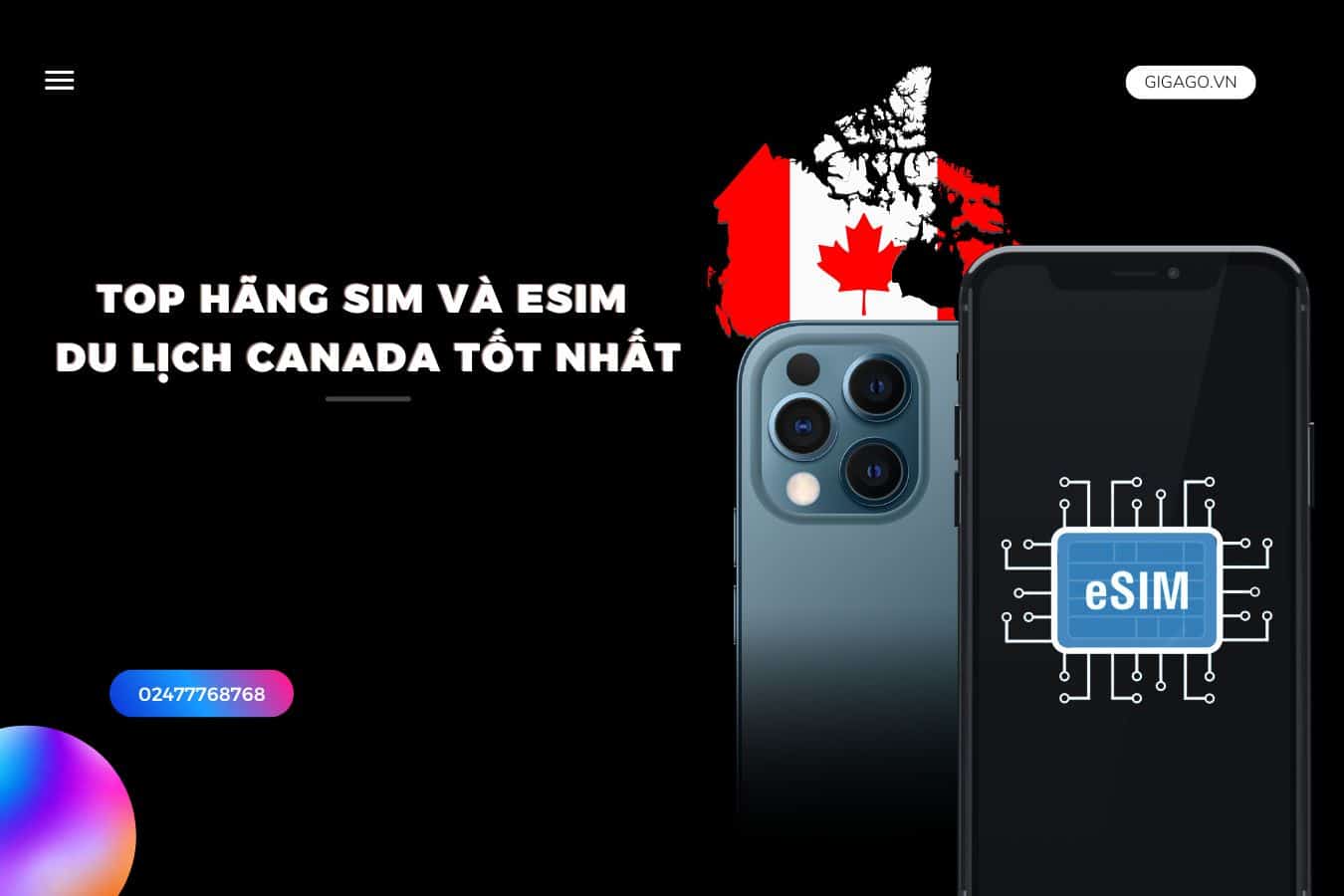 sim du lịch canada gigago