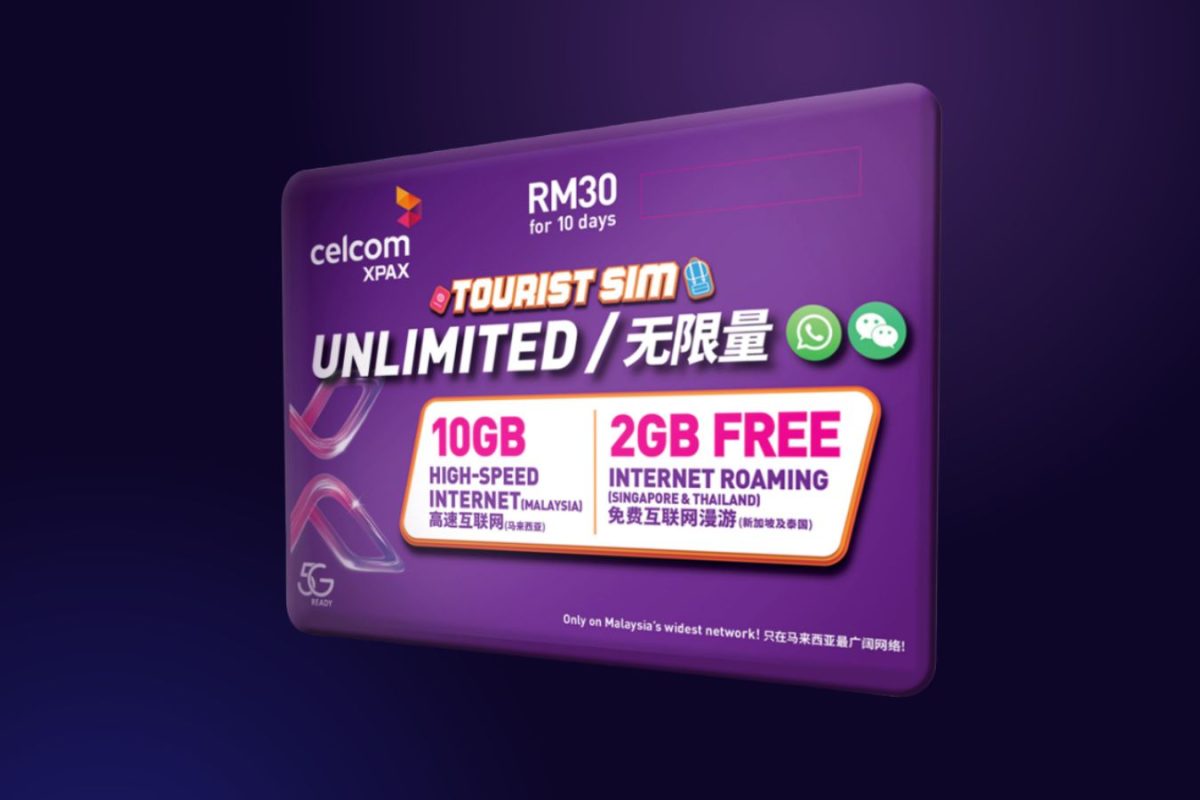 sim du lịch malaysia Celcom gigago