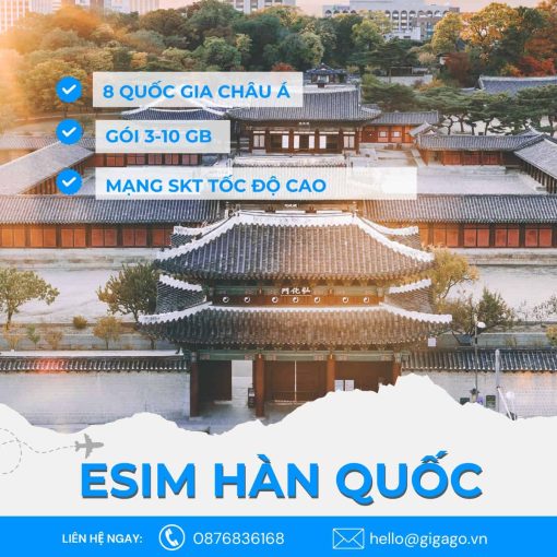 esim du lịch hàn quốc gigago