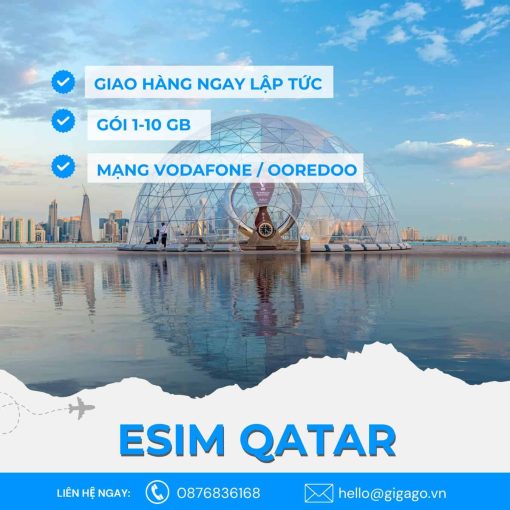 esim du lịch qatar gigago