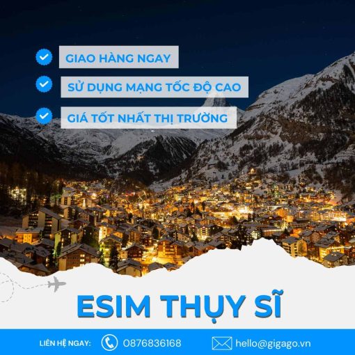 esim du lịch thụy sĩ gigago