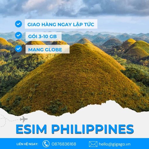 esim du lịch philippines gigago