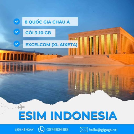 eSIM du lịch indonesia gigago