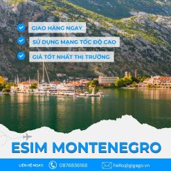 esim du lịch Montenegro gigago