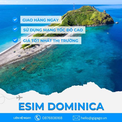 esim du lịch Dominica gigago