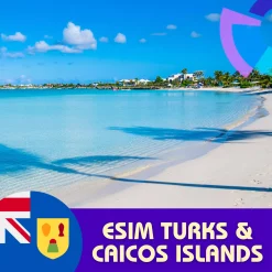 esim du lịch Turks & Caicos Islands gigago