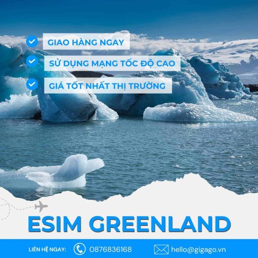 esim du lịch Greenland gigago