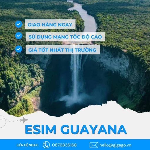 esim du lịch Guayana gigago