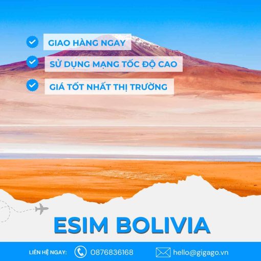 esim du lịch bolivia gigago