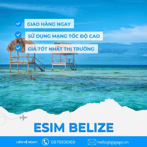 esim du lịch Belize gigago