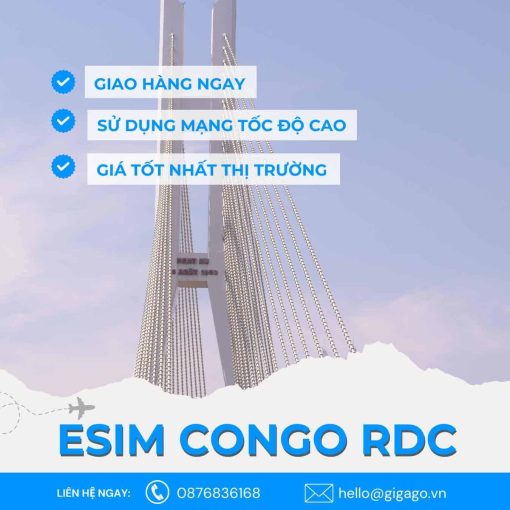 esim du lịch Congo RDC gigago