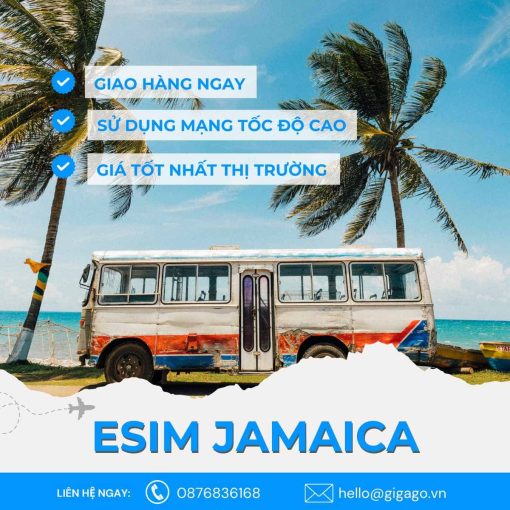 esim du lịch jamaica gigago