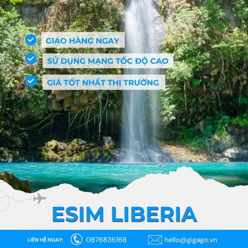 esim du lịch Liberia gigago