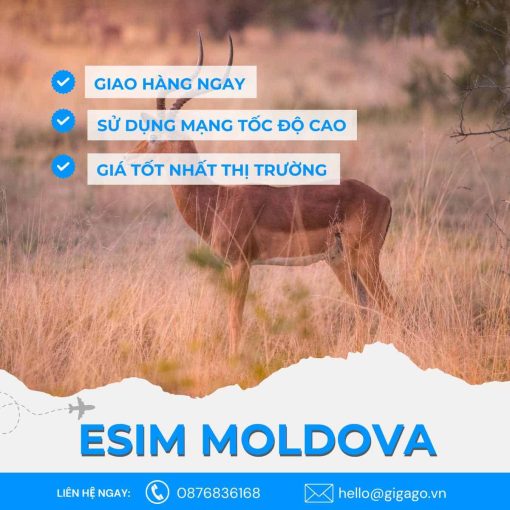 esim du lịch Moldova gigago
