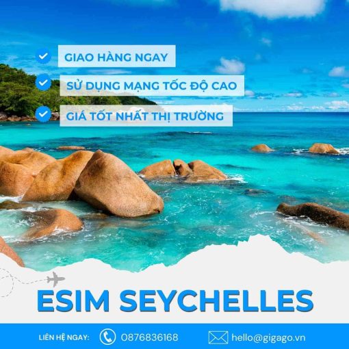 esim du lịch Seychelles gigago