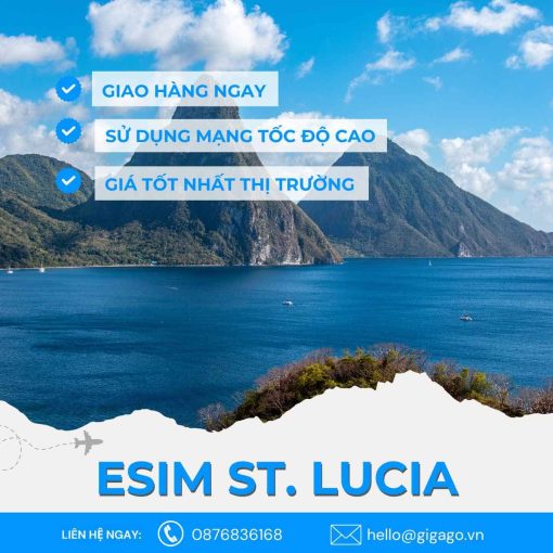 esim du lịch St. Lucia gigago