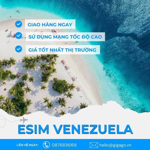 esim du lịch Venezuela gigago