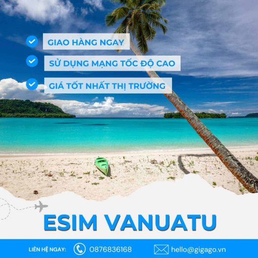 esim du lịch Vanuatu gigago
