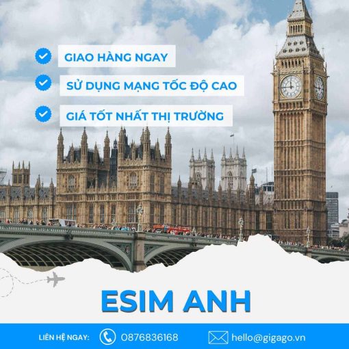 esim du lịch anh gigago