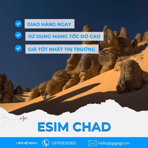 esim du lịch Chad gigago