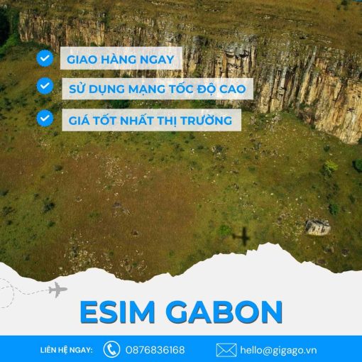 esim du lịch Gabon gigago