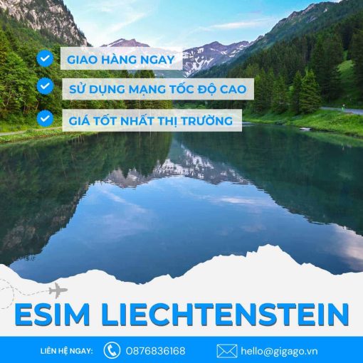 esim du lịch Liechtenstein gigago