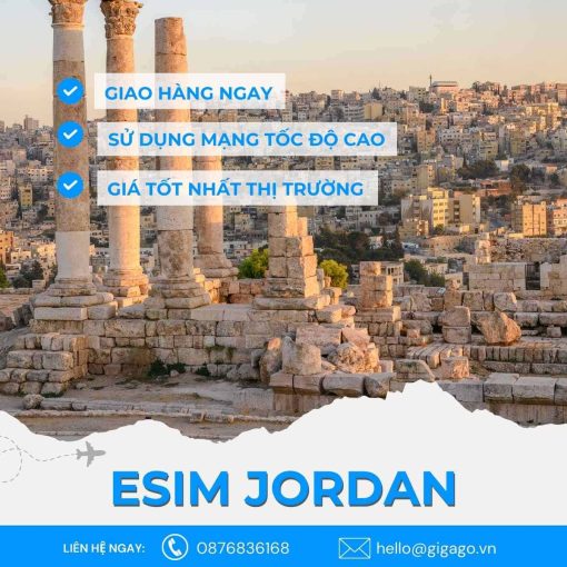esim du lịch Jordan gigago