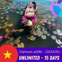 Vietnam eSIM Unlimited Data plan 15 days - Gigago