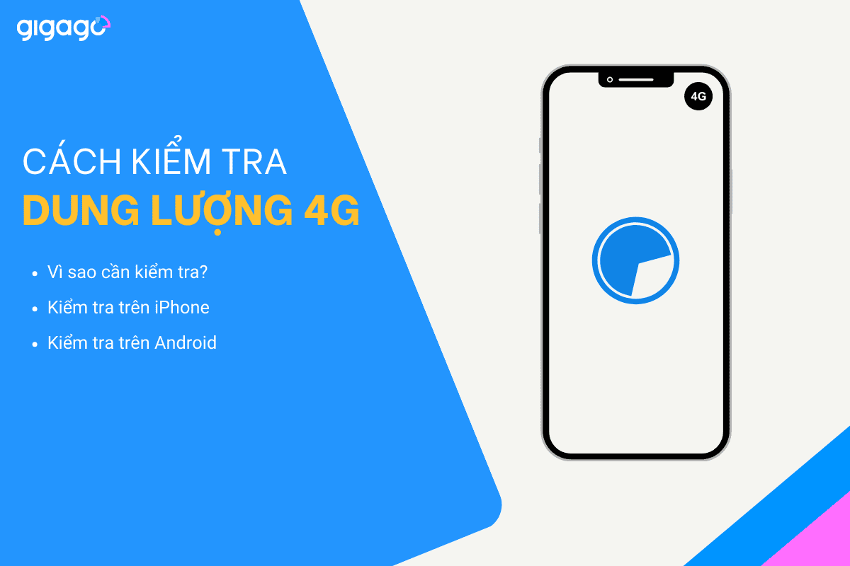 Kiểm tra dung lượng 4G trên điện thoại