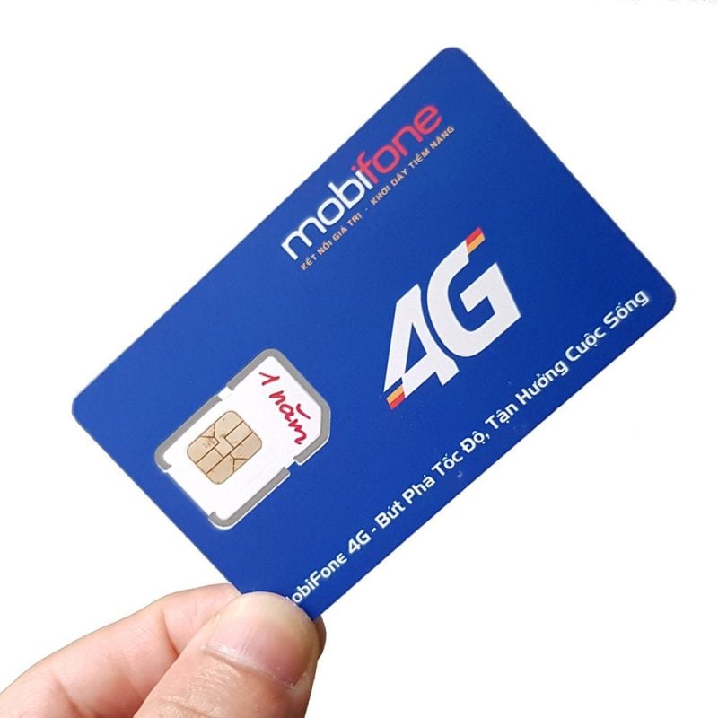 SIM điện thoại của nhà mạng MobiFone