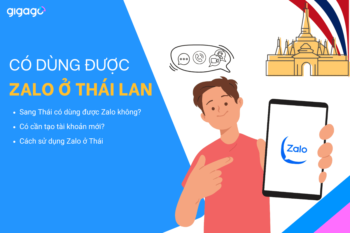 Sang Thái Lan có dùng được Zalo không