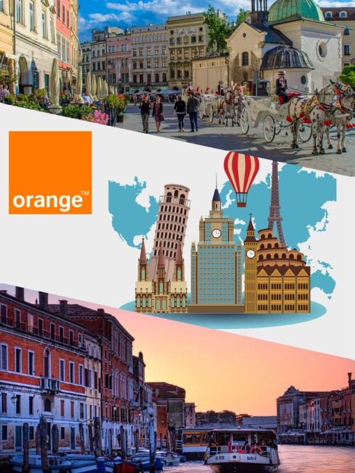 eSIM Châu Âu Orange nghe gọi chính hãng