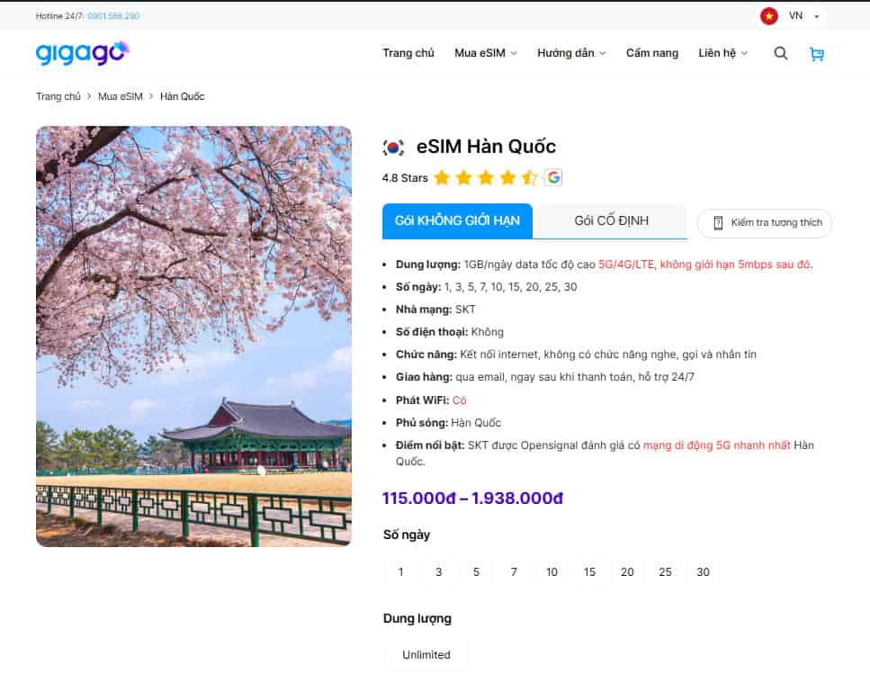 eSIM du lịch Hàn Quốc giúp du khách kết nối internet tại đảo Jeju