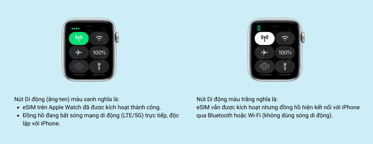 Cách kiểm tra xem iPhone trên Apple Watch đã kích hoạt thành công chưa