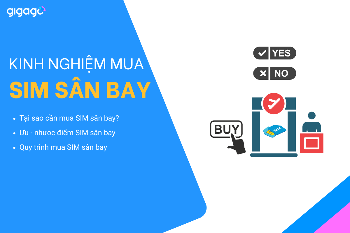SIM du lịch tại sân bay