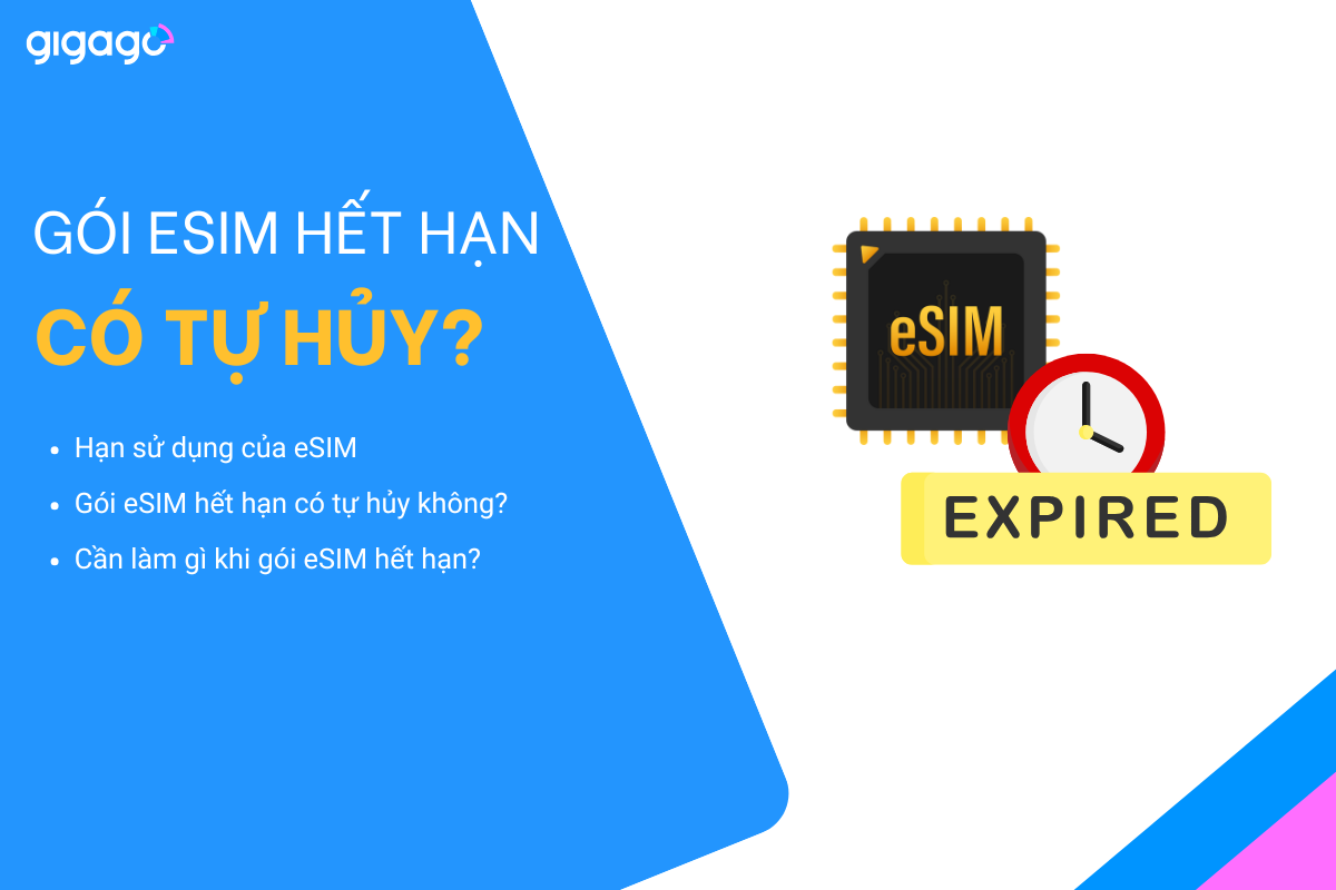 Gói eSIM hết hạn có tự hủy không