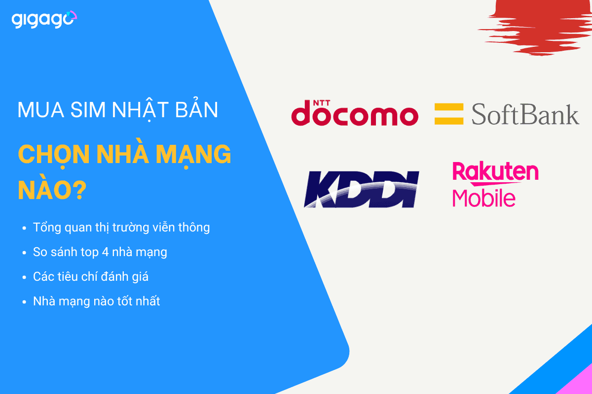 Mua SIM Nhật chọn nhà mạng nào?
