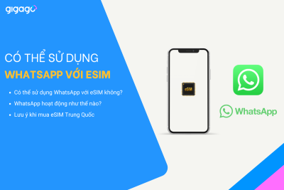 Có thể sử dụng whatsapp với eSIM không