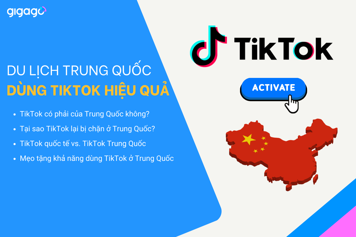 Mẹo tăng khả năng dùng TikTok khi du lịch Trung Quốc