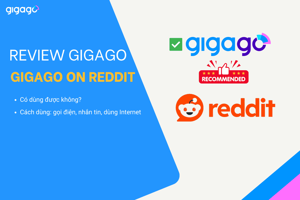 Review eSIM Việt Nam Gigago trên Reddit