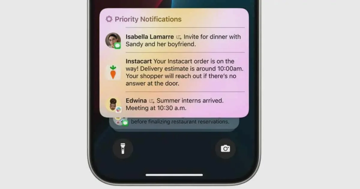 Priority Notifications của Apple Intelligence trên iOS 18 giúp người dùng không bỏ lỡ các tin nhắn quan trọng