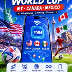 eSIM World Cup - Mỹ, Canada, Mexico