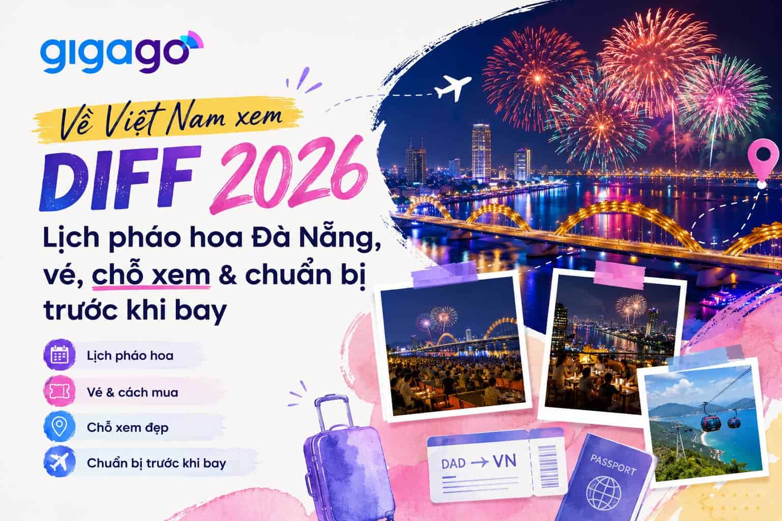 Pháo hoa quốc tế Đà nẵng DIFF - lịch, chỗ xem, lưu ý
