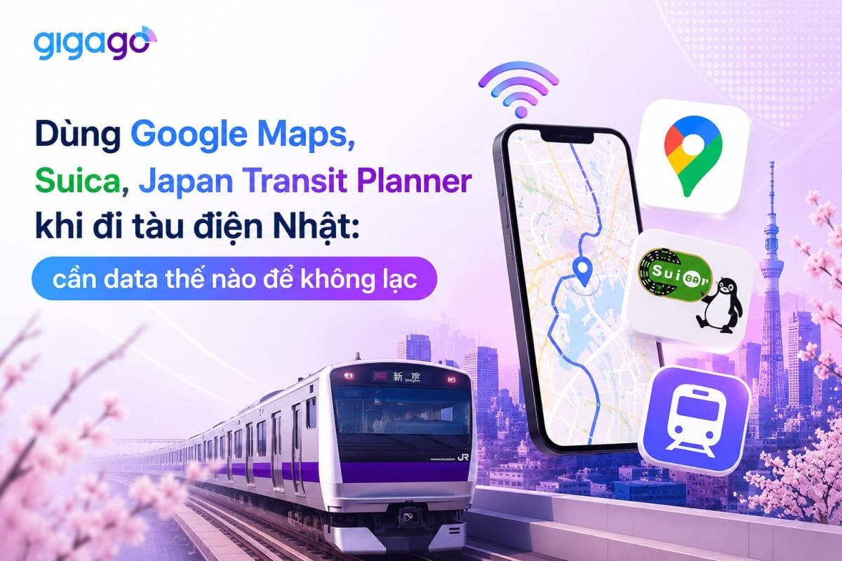 Dùng Google Maps, Suica, Japan Transit Planner khi đi tàu điện ở Nhật
