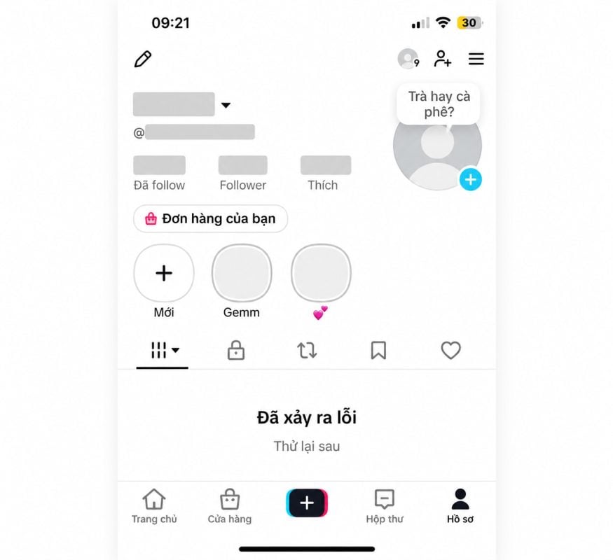 Màn hình hiển thị lỗi không vào được TikTok khi đi Trung Quốc về
